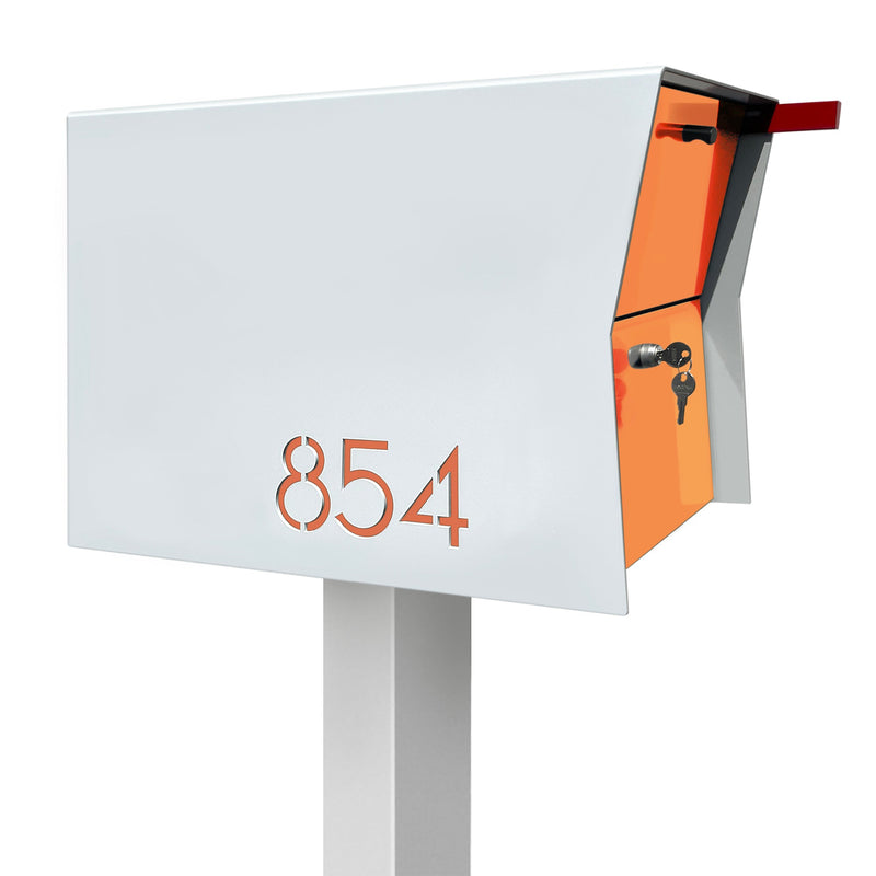 NEW! The Retrobox Locking Package Dropbox in ARCTIC WHITE - Modern Mailbox