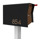 NEW! The Retrobox Locking Package Dropbox in JET BLACK - Modern Mailbox