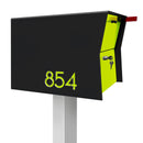 NEW! The Retrobox Locking Package Dropbox in JET BLACK - Modern Mailbox