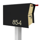 NEW! The Retrobox Locking Package Dropbox in JET BLACK - Modern Mailbox