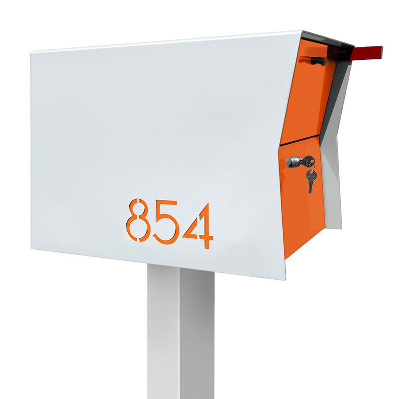 NEW! The Retrobox Locking Package Dropbox in ARCTIC WHITE - Modern Mailbox