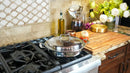 3.5 Quart Sauté Pan with Cover and Short Handles by 360 Cookware