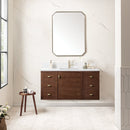 James Martin Amberly 48" Dual Mount Single Bathroom Vanity, Mid-Century Walnut