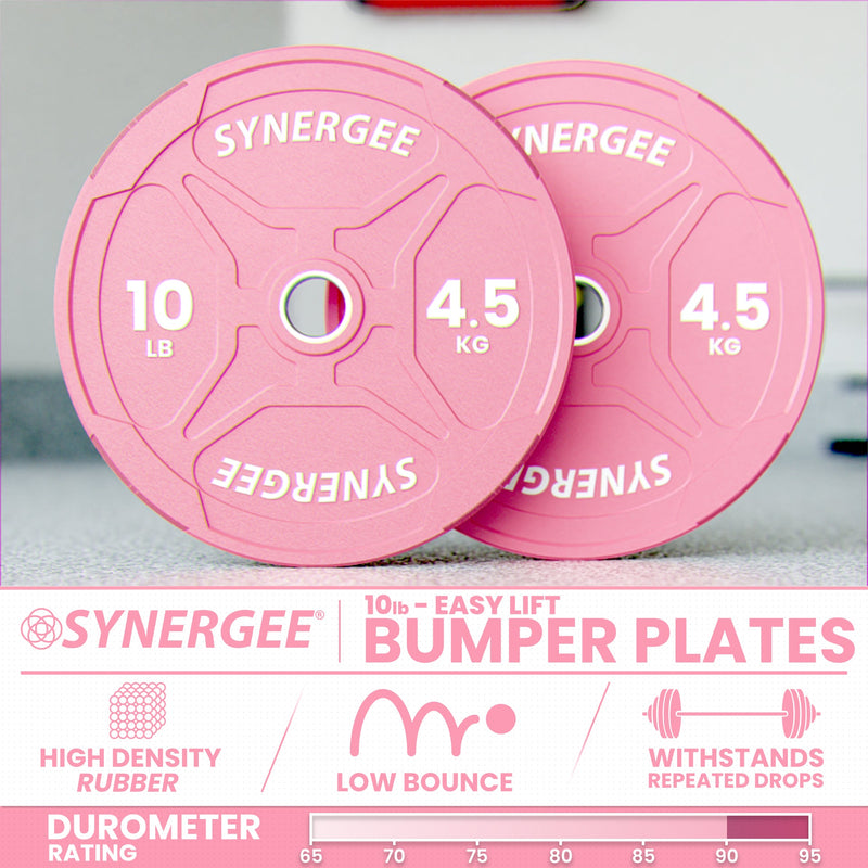 Synergee Pink EZ Grip Bumper Plates