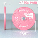Synergee Pink EZ Grip Bumper Plates