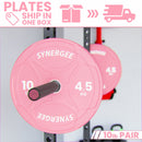Synergee Pink EZ Grip Bumper Plates