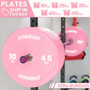 Synergee Pink EZ Grip Bumper Plates