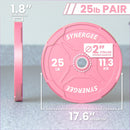Synergee Pink EZ Grip Bumper Plates