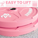 Synergee Pink EZ Grip Bumper Plates