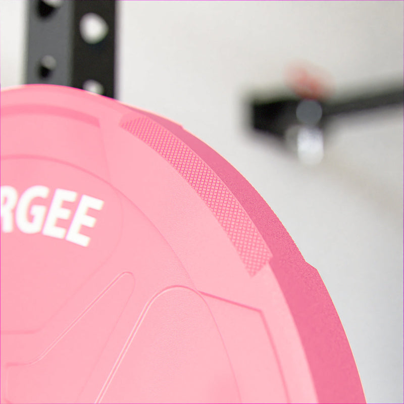 Synergee Pink EZ Grip Bumper Plates