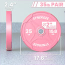 Synergee Pink EZ Grip Bumper Plates