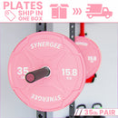 Synergee Pink EZ Grip Bumper Plates