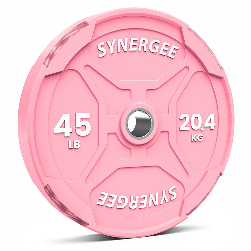 Synergee Pink EZ Grip Bumper Plates