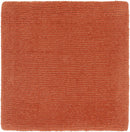 Brockton Solid Orange Wool Rug
