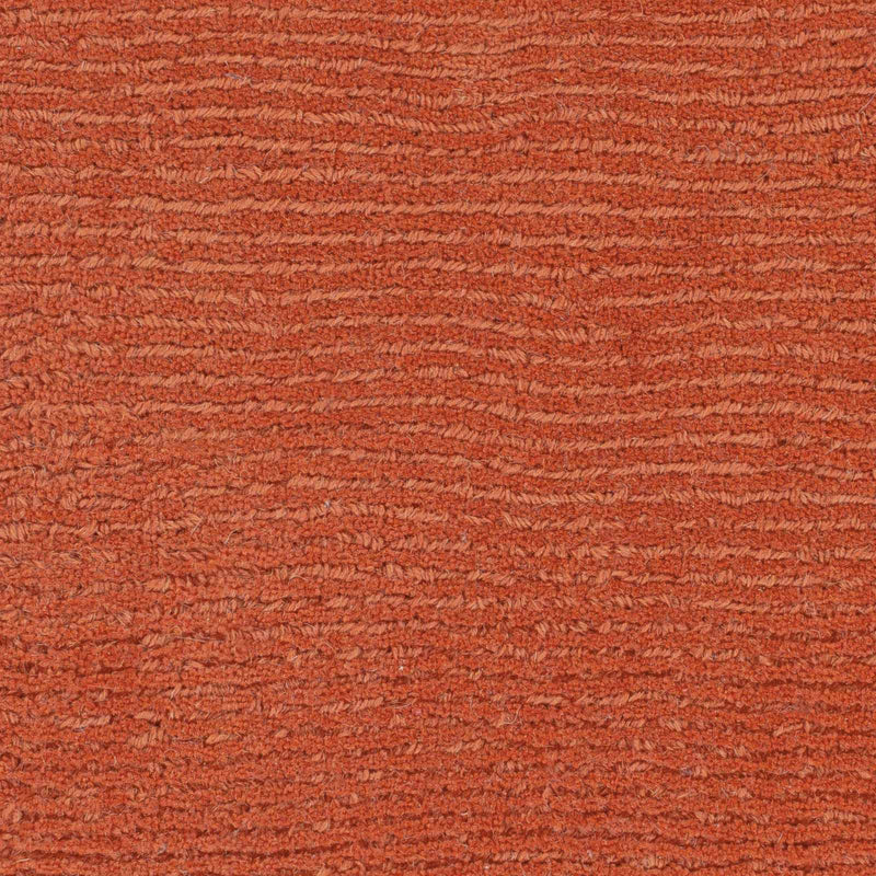 Brockton Solid Orange Wool Rug