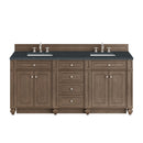 James Martin Bristol 72" Double Bathroom Vanity, Whitewashed Walnut