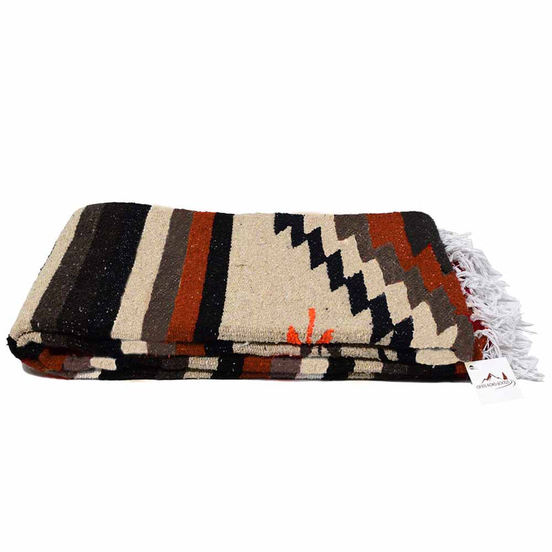 Tan Mexican Diamond Yoga Blanket