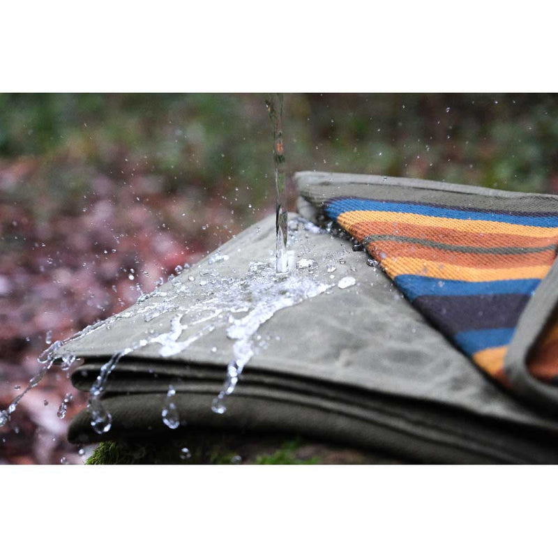 Canvas Camping Blanket - Waxed Canvas Outdoor Blanket / Bushcraft Blanket