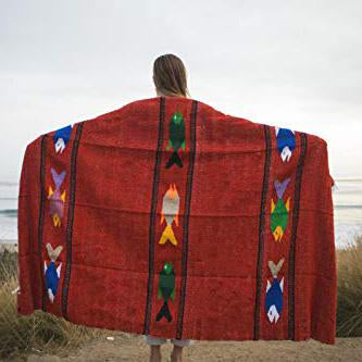 Red Earth Baja Fish Yoga Blanket