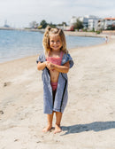 Kids Surf Poncho with Zipper - Towel with Hood for Youth / Children / Toddlers