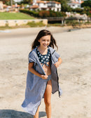 Kids Surf Poncho with Zipper - Towel with Hood for Youth / Children / Toddlers