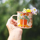 Western Bloom Enamel Mug 16oz by Trek Light