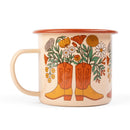 Western Bloom Enamel Mug 16oz by Trek Light