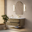 James Martin Allamari 36" Floating Single Bathroom Vanity, Dune Mist