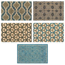 21"x34"Set of Five Hand Braided Jute Natural Fiber Area Rug Foot mat Doormat Mat Multi Color