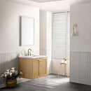 James Martin Laurent 30" Dual Mount Single Bathroom Vanity, Light Natural Oak