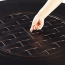 Aluminum 44-in Round Patio Fire Table Set with Swivel Rocking Chairs