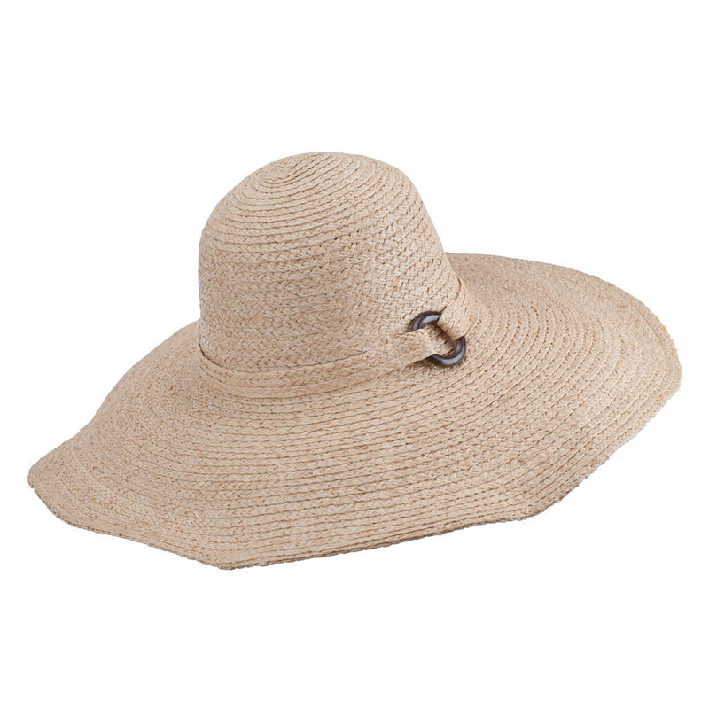 Wooden Ring 6 Inch Straw Hat