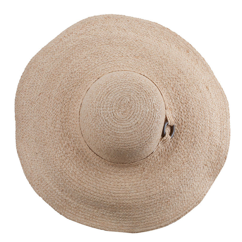 Wooden Ring 6 Inch Straw Hat