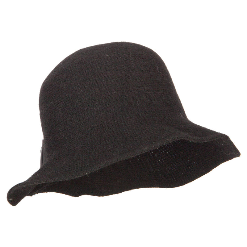 Women's Grosgrain Bow Accented Cloche Bucket Hat