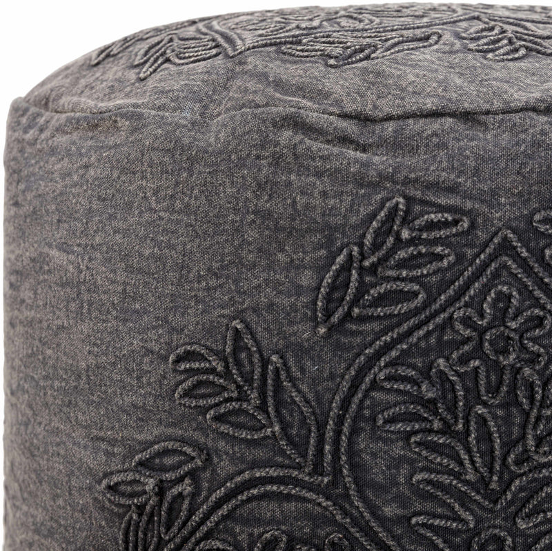 Sieghartskirchen Black Pouf