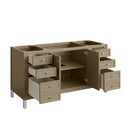 James Martin Chicago 60" Single Bathroom Vanity, Walnut Whisper