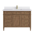 James Martin Brittany 48" Single Bathroom Vanity, Pecan