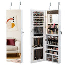 Wall Mounted Jewelry Cabinet with 3-Color Lights by LJGDeals