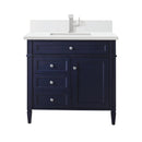 James Martin Brittany 36" Single Bathroom Vanity, Victory Blue
