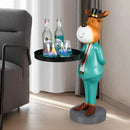 GobekUsa Deer Landing Tray Ornament: Elegant Home Decor for Living Room, Entrance, or Housewarming Gift