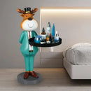 GobekUsa Deer Landing Tray Ornament: Elegant Home Decor for Living Room, Entrance, or Housewarming Gift