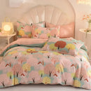 GobekUsa Cotton Thickened Bedding Set - Single/Double Size, High Quality, Warm & Soft.