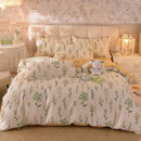 GobekUsa Cotton Thickened Bedding Set - Single/Double Size, High Quality, Warm & Soft.