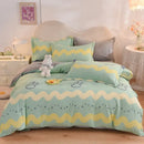 GobekUsa Cotton Thickened Bedding Set - Single/Double Size, High Quality, Warm & Soft.