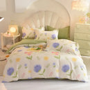 GobekUsa Cotton Thickened Bedding Set - Single/Double Size, High Quality, Warm & Soft.