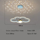 GobekUsa Cloud Flower LED Chandelier: Kid's Bedroom Starry Sky Decorative Lighting Fixture