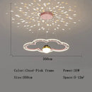 GobekUsa Cloud Flower LED Chandelier: Kid's Bedroom Starry Sky Decorative Lighting Fixture