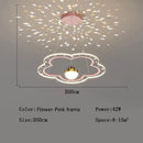 GobekUsa Cloud Flower LED Chandelier: Kid's Bedroom Starry Sky Decorative Lighting Fixture