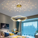 GobekUsa Cloud Flower LED Chandelier: Kid's Bedroom Starry Sky Decorative Lighting Fixture