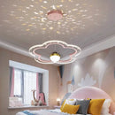 GobekUsa Cloud Flower LED Chandelier: Kid's Bedroom Starry Sky Decorative Lighting Fixture